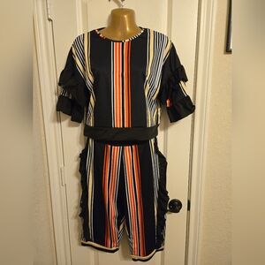 Ruffled short set
